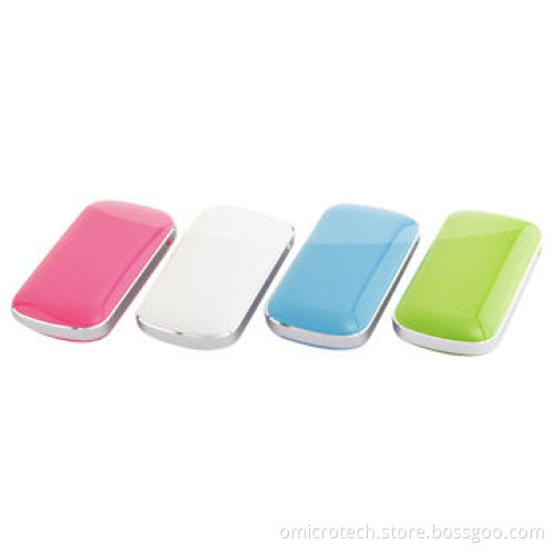 5,200mAh Fashionable Polymer Dual-USB Port Power Banks, Long Standby Time, Various Colors Available